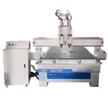 Поставщик Китая оптовая продажа две головки 1325 древесины ЧПУ маршрутизатор с двойным процессом