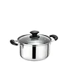 Double Ear Milk Stainless Steel Soup Sauce Pot/Hot sale s-s cookware
