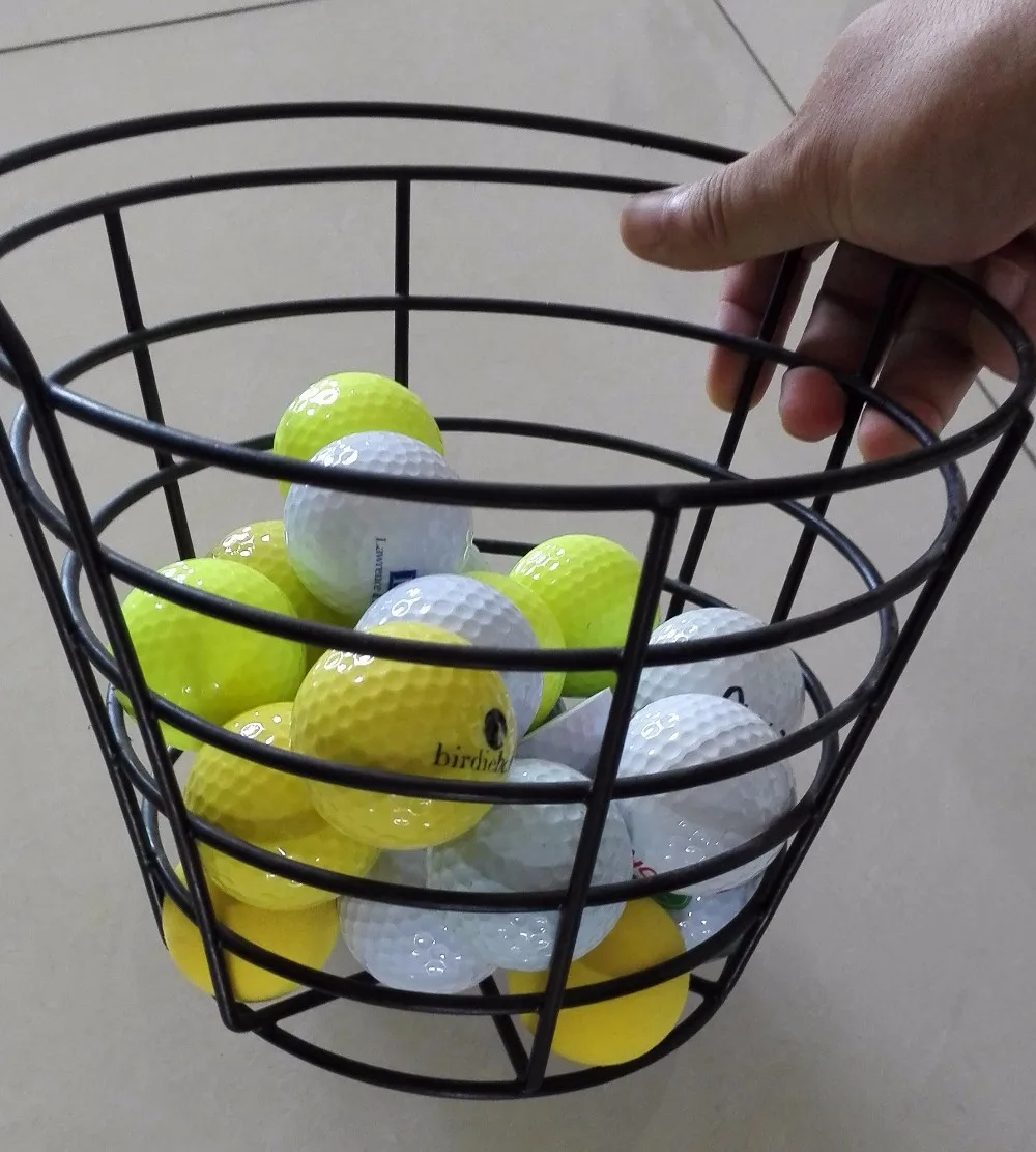 Metal Handle Iron Wire Golf Balls Basket Buy Wire Basket For Balls