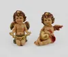 Antique Miniature Resin Angel With Wings Polyresin Guardian Angel Figurine
