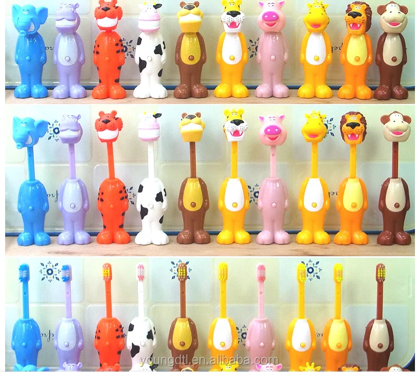 Animal Children's Toothbrush Soft Toothbrush Telescopic Children's