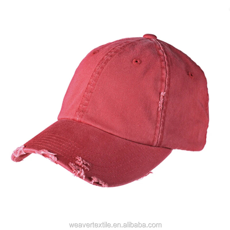 distressed ball cap