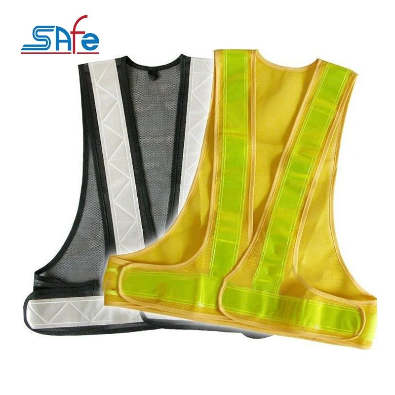 Fluorescent yellow/orange/green or Pantone color canvas safety vest