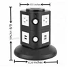6 outlets multiple plug power strip american tabletop usb vertical socket