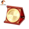 Electroplating metal customized trophies plaques wooden shield awards wholesale