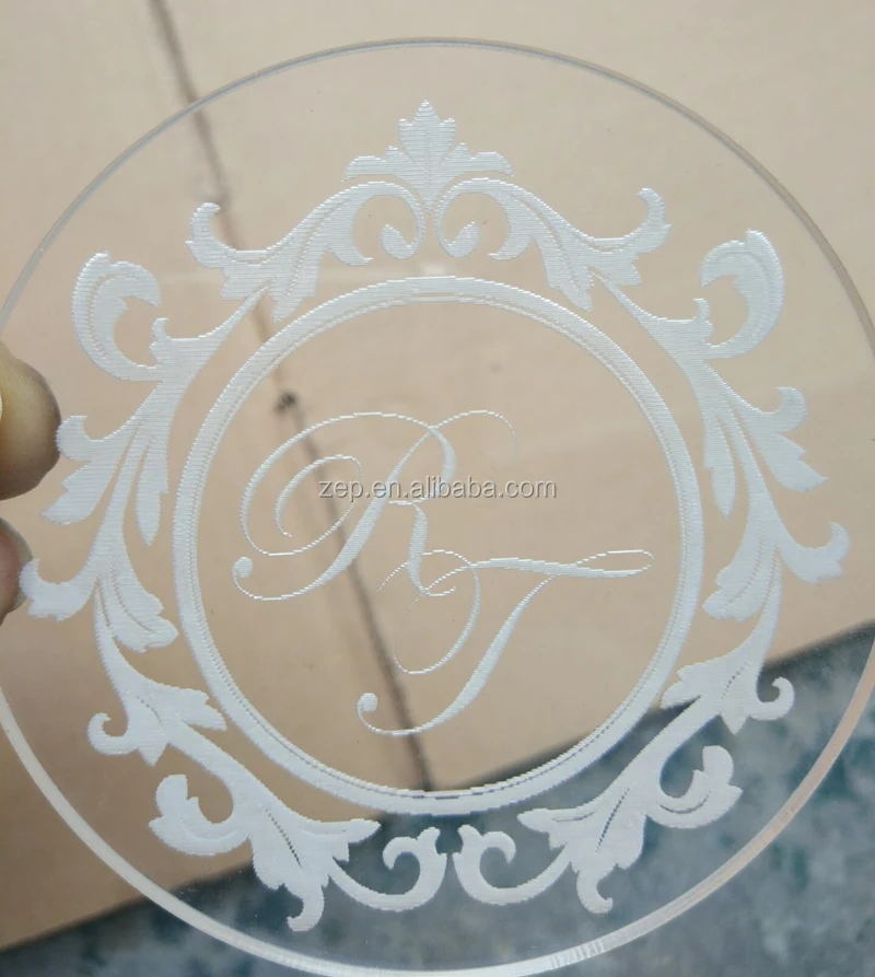レーザー彫刻透明アクリルガラスコースター Buy アクリルコースター ガラスコースター クリアガラスコースター Product On Alibaba Com