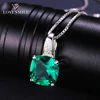 Top design 925 silver wholesale jewelry gemstone pendant with green NANO
