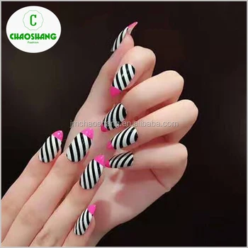 Custom Full Cover Printing False Nail Tips Decorated Artificial Fake