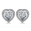 925 Sterling Silver Only Heart Earring Studs From JewelryPalace