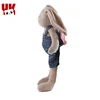 Custom stuffed rabbit plush toys for kids strap rabbit