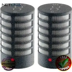 MK 8 Microphone Capsule (Matched Pair, Matte Gray) With Free 6 Feet NETCNA HDMI Cable - BY NETCNA