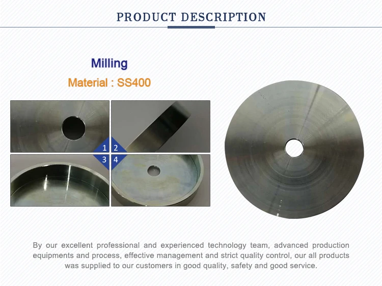 Custom machined milling heavy/agricultural machinery SS400 parts
