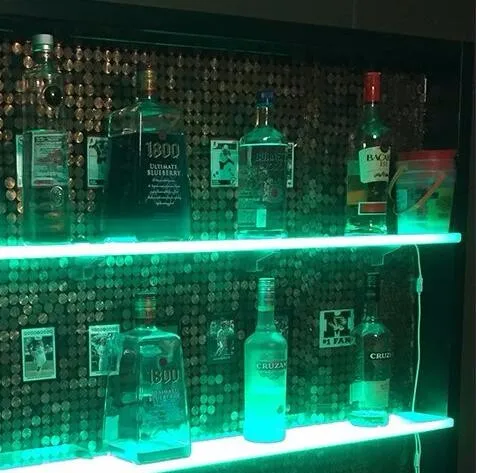 Acrylic Shelf For Wine Display With Wifi Mobile App Controlled Rgb Led ...