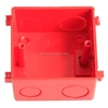 4x4 Red Color PVC wall switch box for electrical conduit fittings