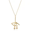 2019 Angel eye tassel necklace devil eye metal necklace ladies simple