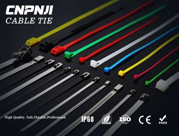 Police Disposable Double Restraint Handcuff Cable Ties Wraps Nylon