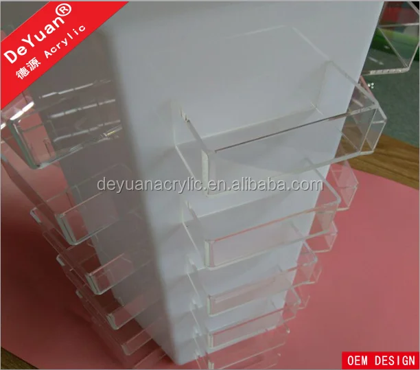 Rotating White Acrylic Business Card Holder Display Buy Business Card