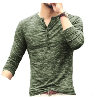 Fashion Korea Men Long Sleeves Plain Tight Fit T Shirt - Buy Korea ...
