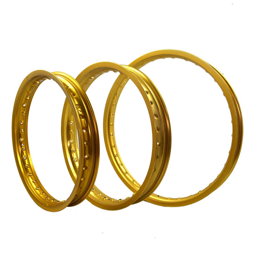 Motocross 1.6x21"/ 2.15x19"/1.85x19" Aluminum Alloy Gold Wheels Rims