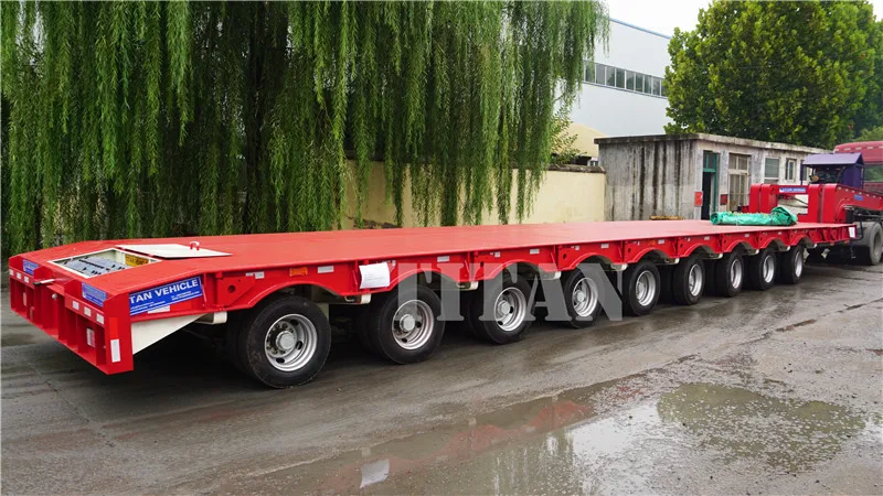 blade trailer mulit axles extendable low bed semi