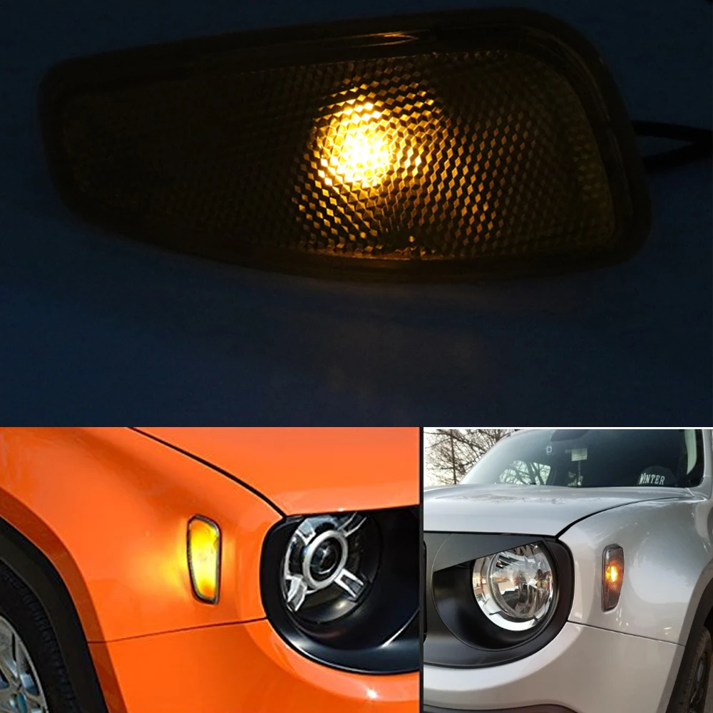 Car Accessories Projector Headlight Front Turn Side Signals Lights