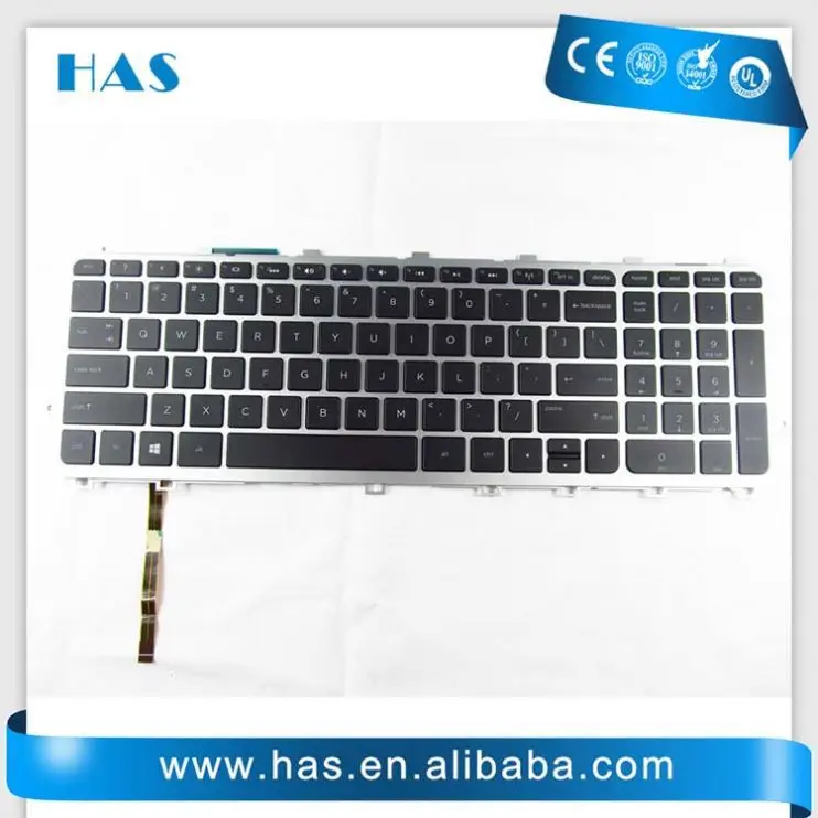 New For HP ENVY M7-N000 Keyboard German Tastatur Backlit Silver no frmae