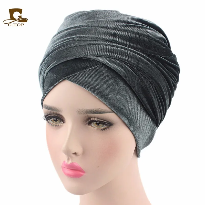 Luxus Hijab Nigerianischen Turban  Kopfverpackung Extra 