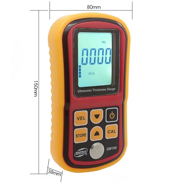 Gm100 Ultrasound Thickness Meter Metal Thickness Meter Steel Plate