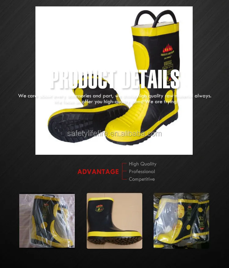 Fire Resistant Rubber Safety Fireman Firefighter Boots Buy Fire Boots