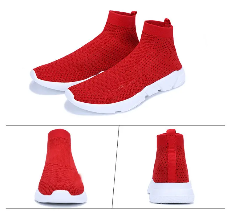 Turnschuhe Brand Logo Custom Women and Mens Sports Shoes Sneakers Sock Running Shoes\n