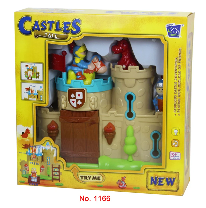 Hot Kids Toy Set Plastic Fashion DIY Castle Toy With Light And Music