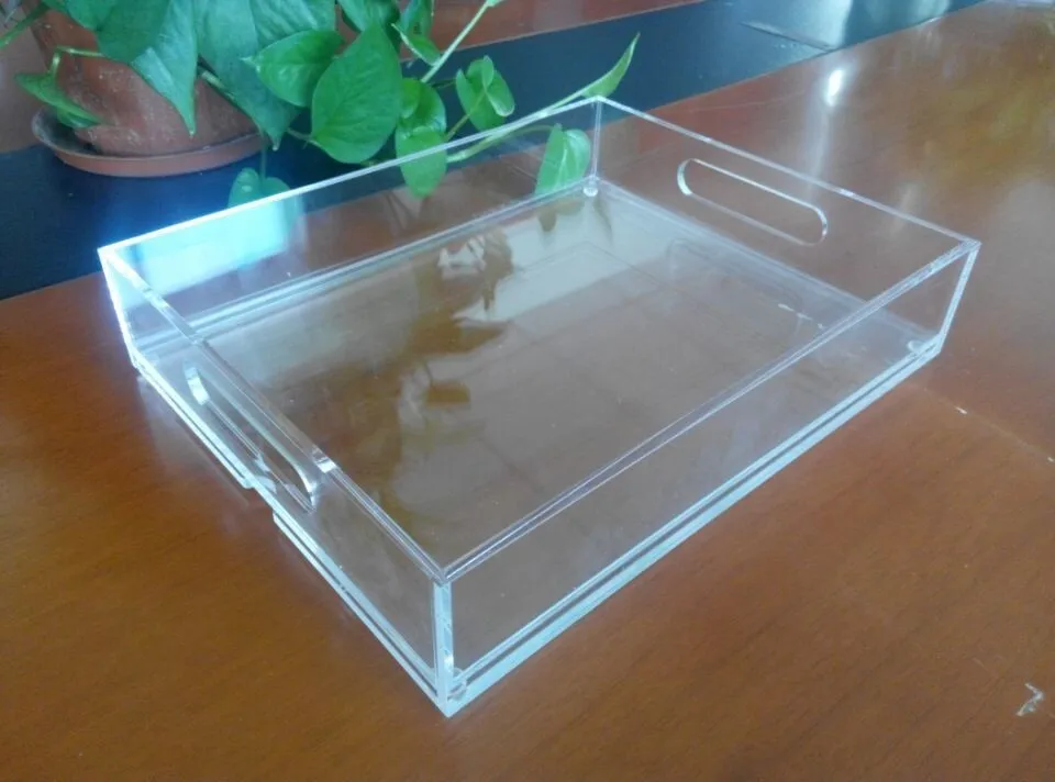 Factory Produce Hotel Plastic Tray 8.5x11 Inches Acrylic Serving Tray