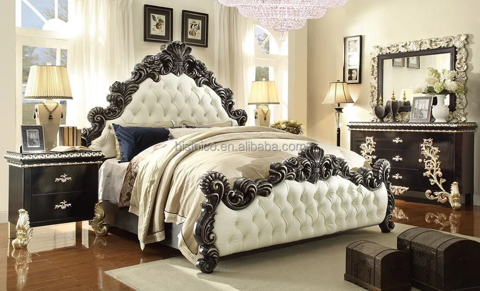 Oriental de lujo king size juego de dormitorio de estilo ...