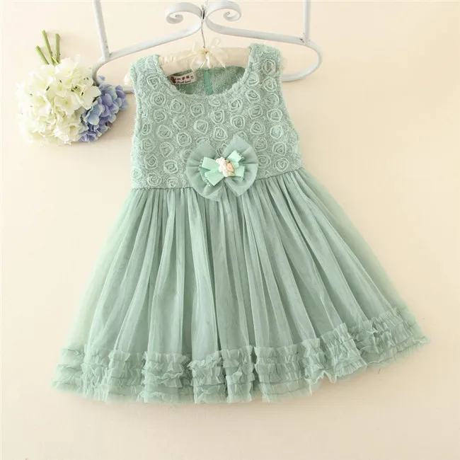 mint green baby dress