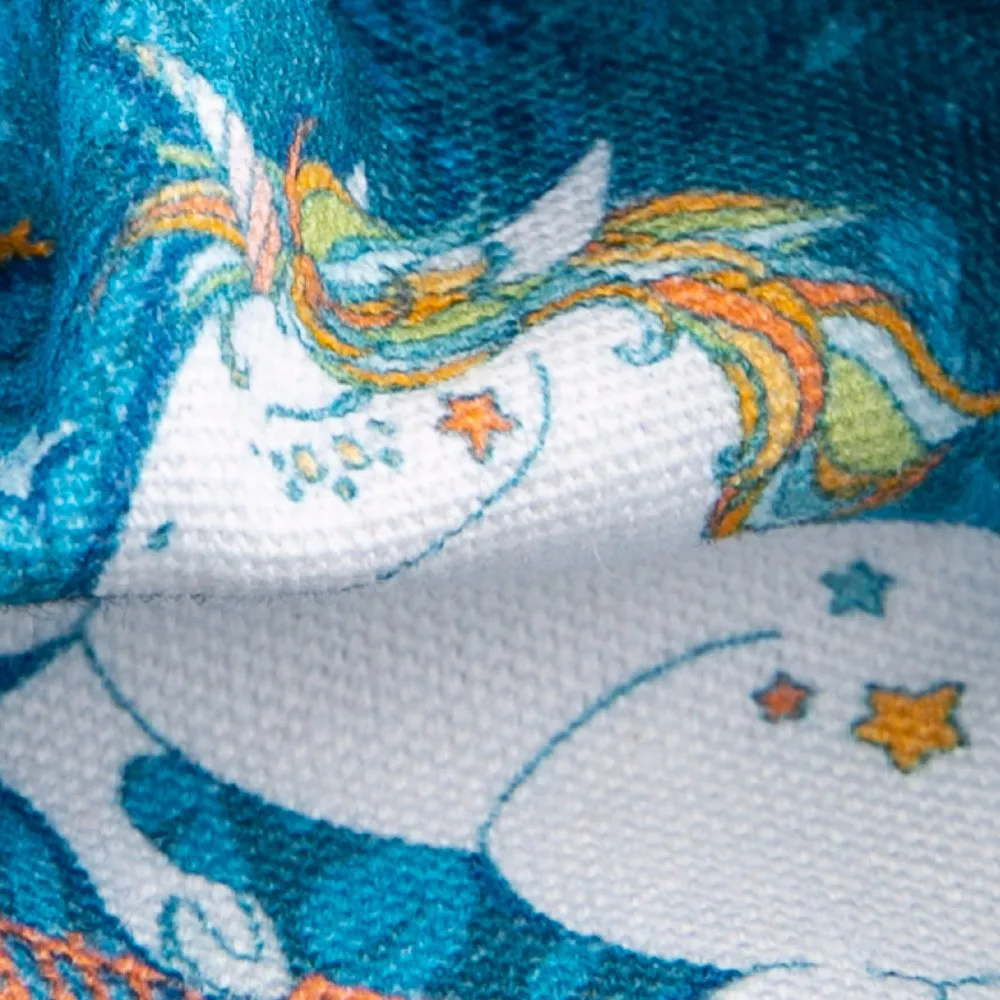 Unicorns digital printing canvas woven cotton fabric