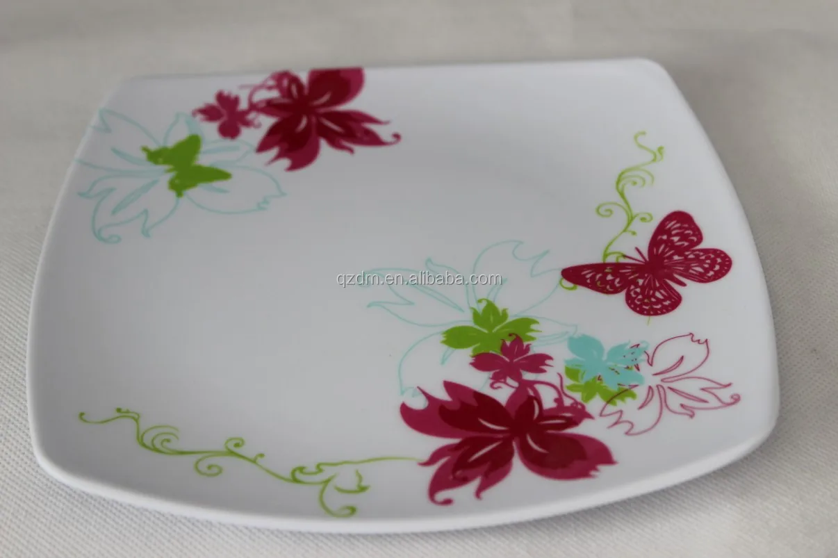 Plastic Cake dishes Melamine Dinner plate for Picnic