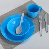Food grade outdoor camping mess kit set plastic dinnerware set