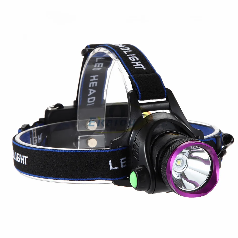 Luz para Acampamento ao ar 6000 Lumens Levou Farol T6 e l2 Farol Lanterna Head Lamp Livre 3 Faróis de LED