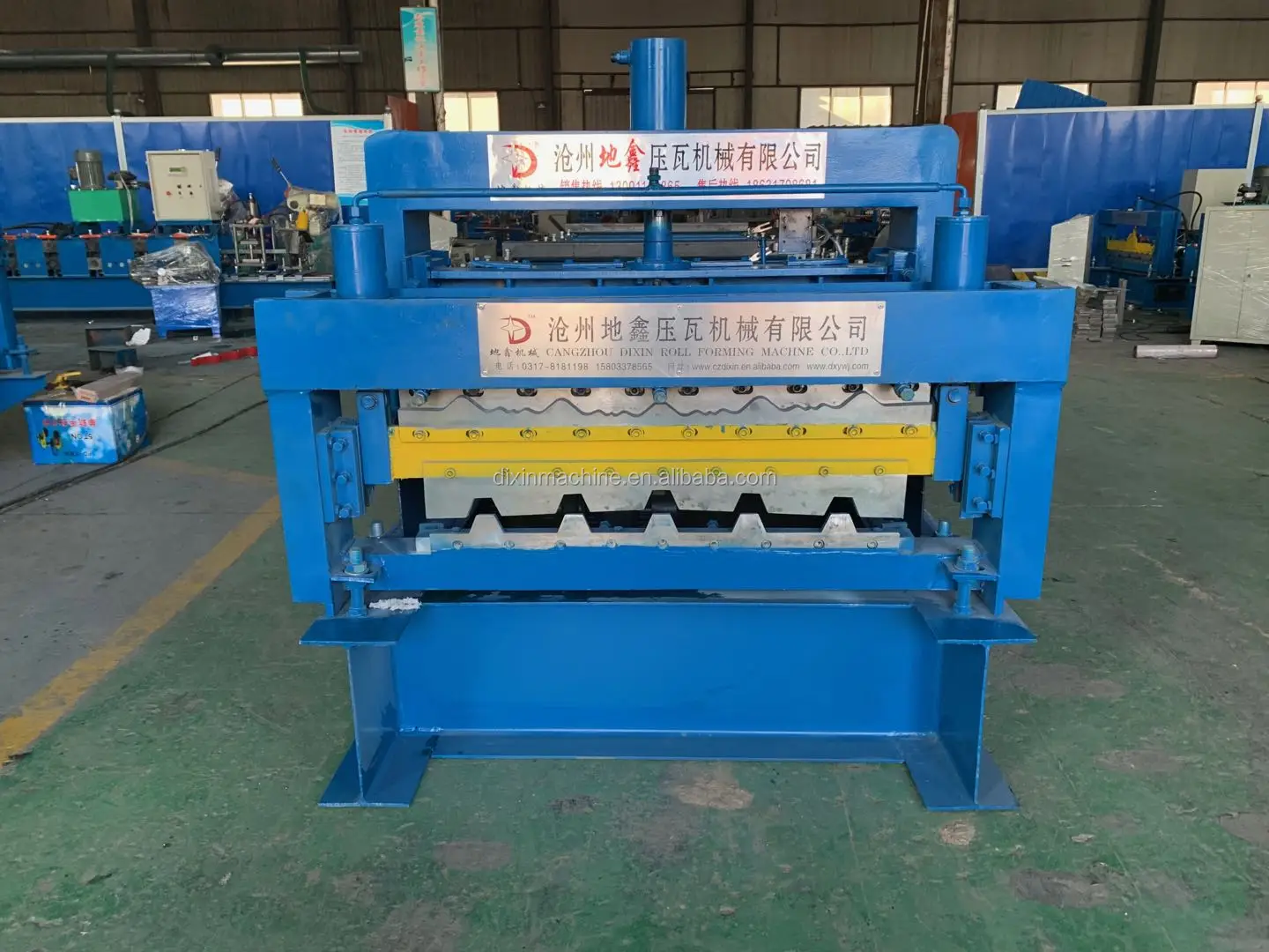 Color Steel Trapezoidal Tile And Glazed Tile Double Layer Roof Wall Panel Roll Forming Machine