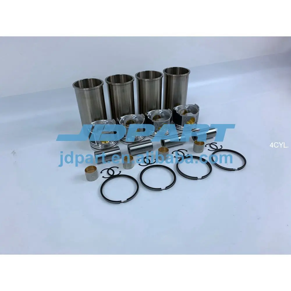 N04c N04ct Cylinder Liner Kit With Piston Rings Liner For Hino 300