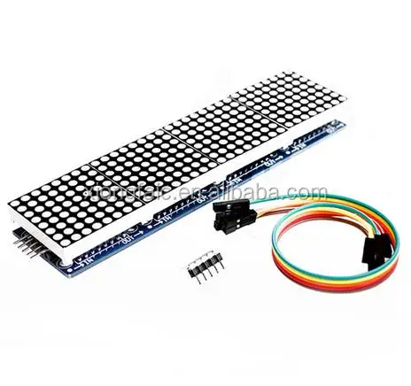 MAX7219 Dot Matrix Module For Microcontroller 4 In One Display with 5P Line