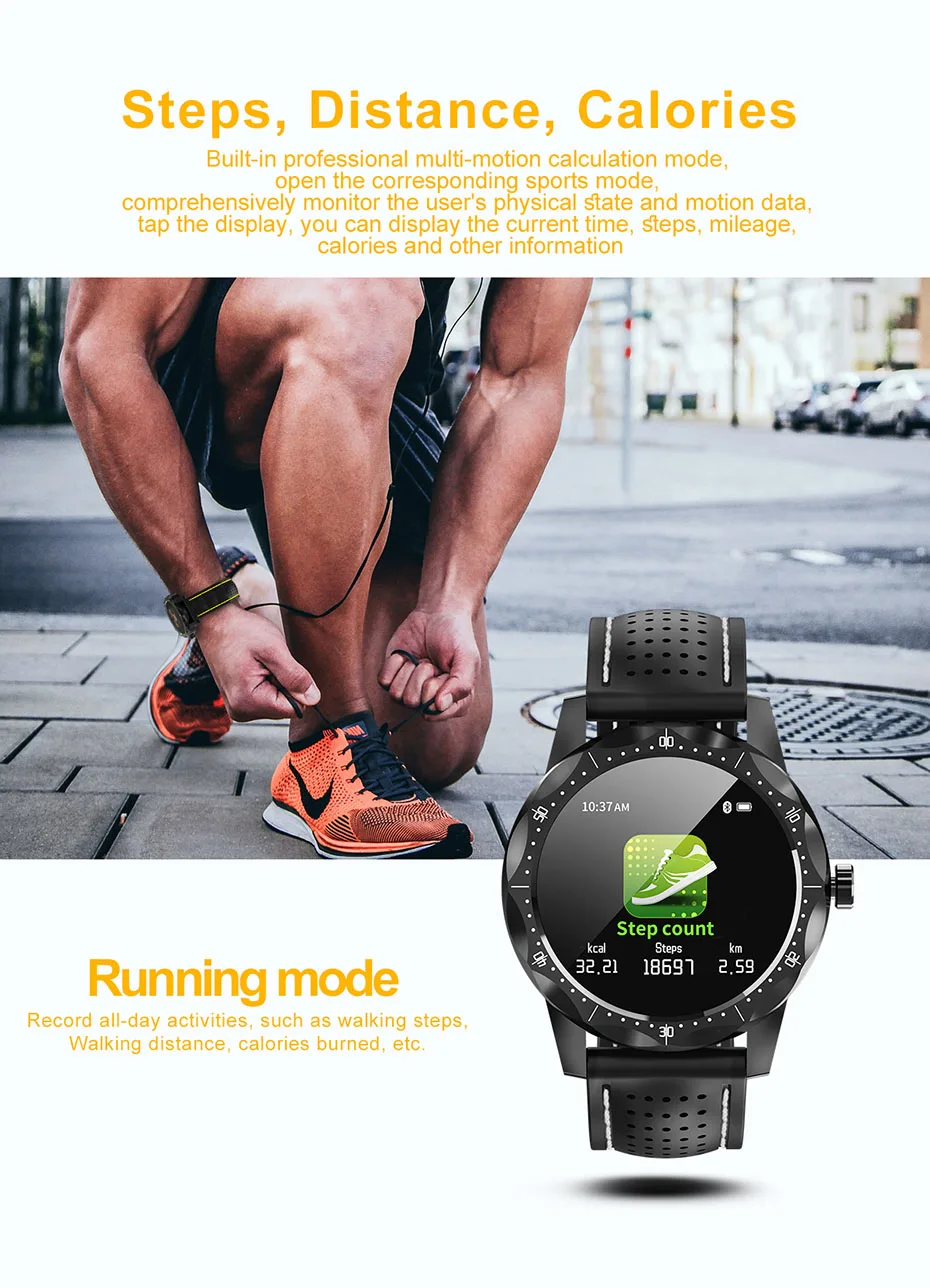 Colmi SKY 1 smart watch IP68 Waterproof Heart Rate Activity Fitness Tracker Bluetooth Men Smartwatch for iphone Android Phone