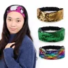 11 Styles New Women Girls Elastic Glittering Reversible Sequins Violet Headbands Lady Shining Hair Accessories Party Accessory
