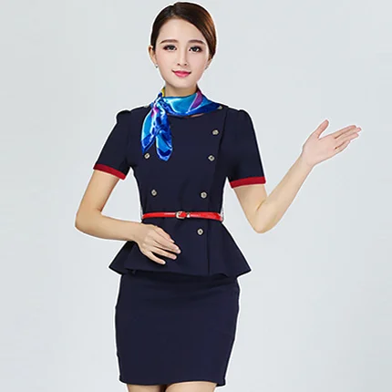 2016 Desain Baru Workwears Untuk Airline Pramugari Seragam 