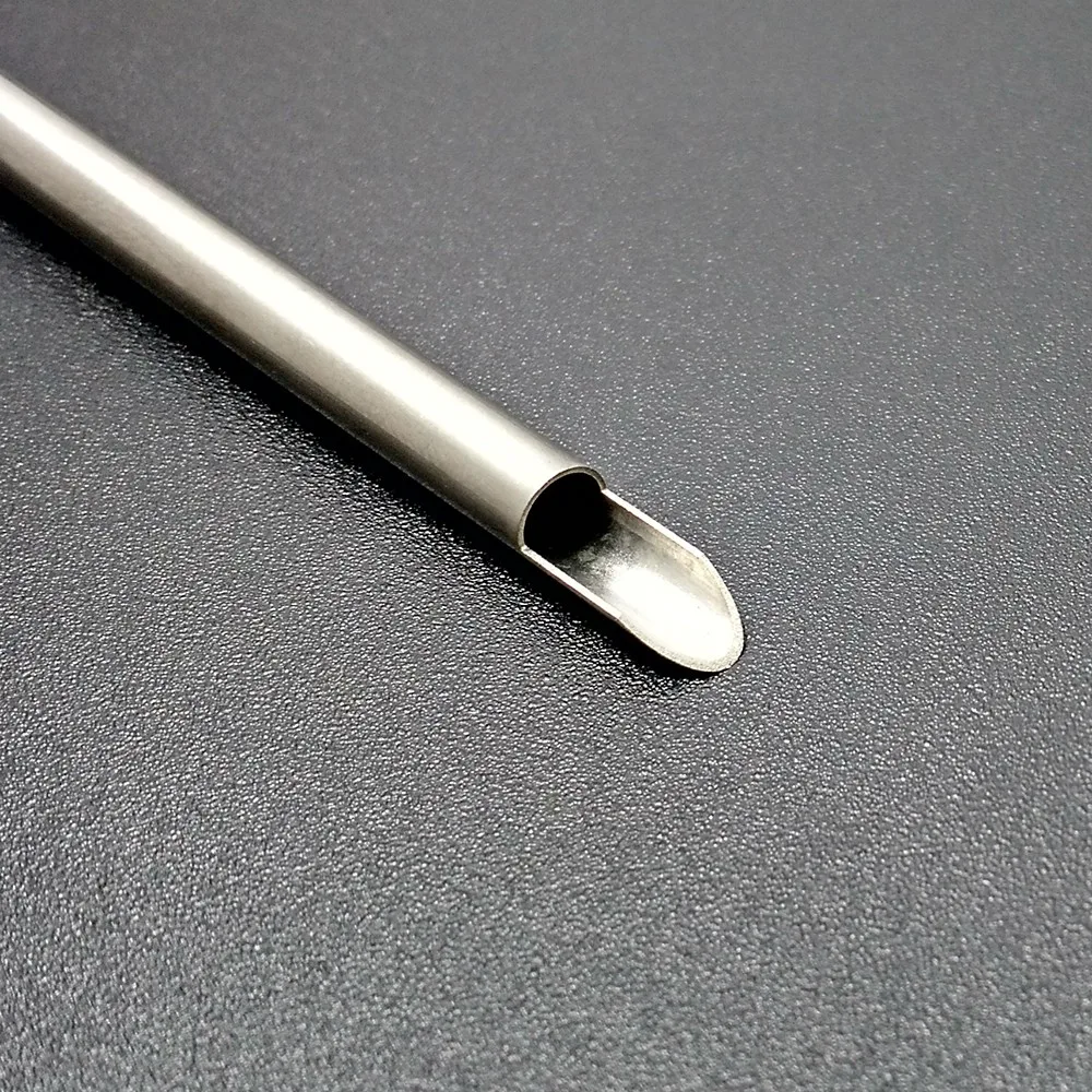 China Oem Stainless Steel Three Side Bevel Triangular Needle With Cut