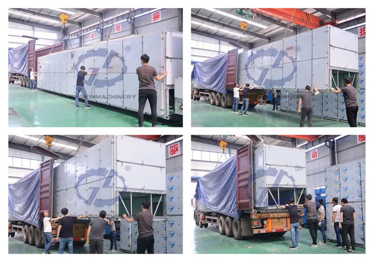 Hemp hot air drying machine