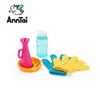 mini outdoor play set horn shape bounce bubble maker toy with glove
