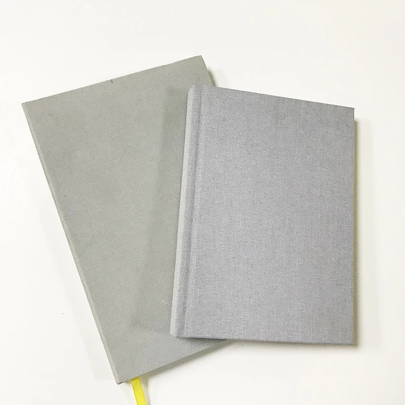 Custom Hardcover Linen Notebook Book Cloth Fabric Diary Linen Hard