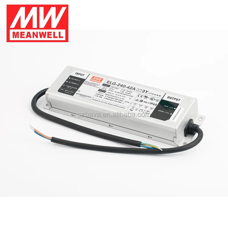 Taiwan top1 waterproof 240W 48v 42V 36v constant voltage current 0-10v dimming meanwell LED driver