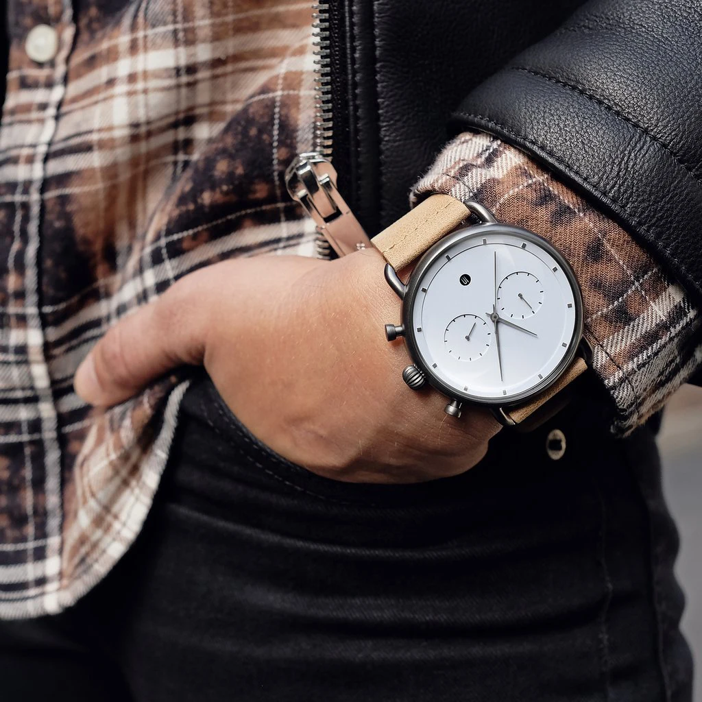 Stainless steel strap brand japan movt quartz chronograph wrist watch luxury for men